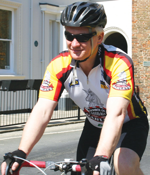 Graham Stuart enjoys a cycle ride