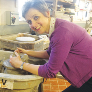 Louise in her pottery class at City of Sunderland College