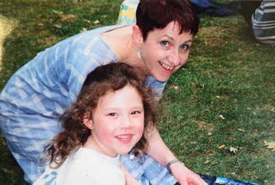 Dicketts with daughter Isabel, now aged 19