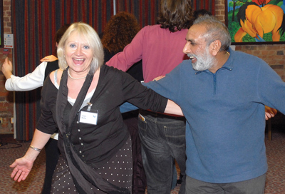 Kelly and Europe Singh at a Centre for Excellence in Leadership event (CEL)