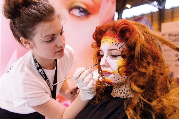 Highbury College, Portsmouth on the Hairdressing Showcase stage