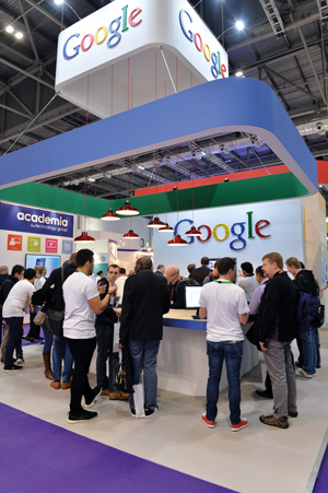 Google stand at Bett