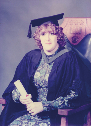 Fovargue graduating from Leeds University in 1978