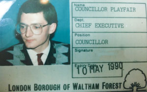 Playfair’s ID card for Waltham Forest Council