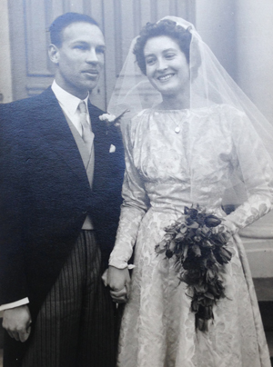 Cole’s father David and mother Jose at their wedding in 1958