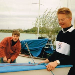 From left: Allison's brother Philip, with Allison aged 17