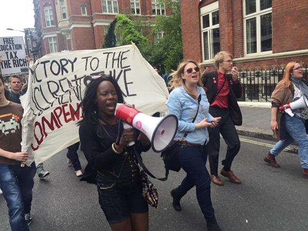 Shakira Martin at an anti-cuts march in central London in May