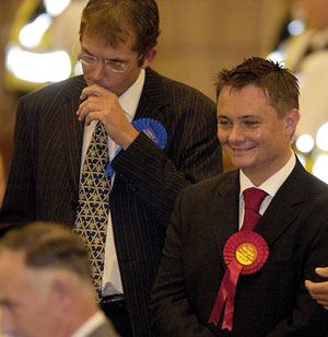 Wright just before he was elected as Labour MP at the Hartlepool By-Election in 2004 (Photo by Matthew Lewis)