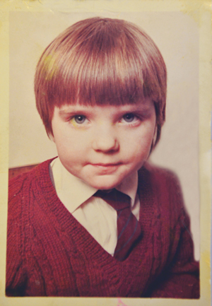 Lappin at eight years of age and a pupil of St Clements Primary School, in Runcorn