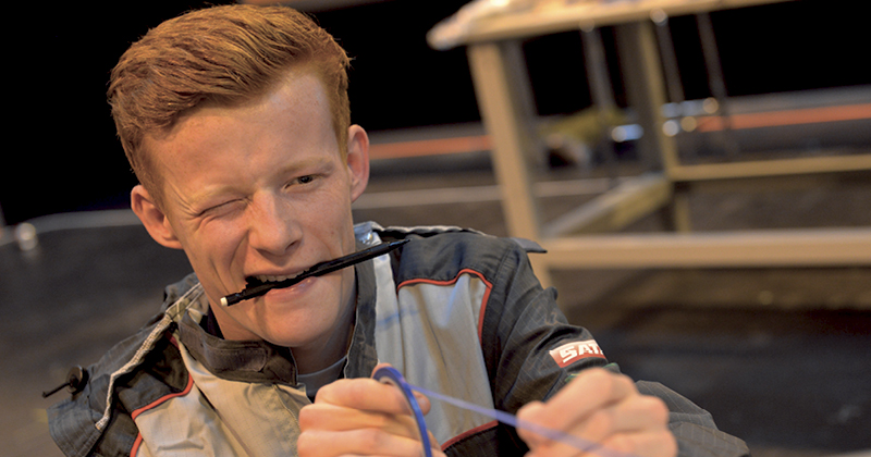 skills-show | FE Week Daryl Head competing in automotive engineering at the 2015 show
