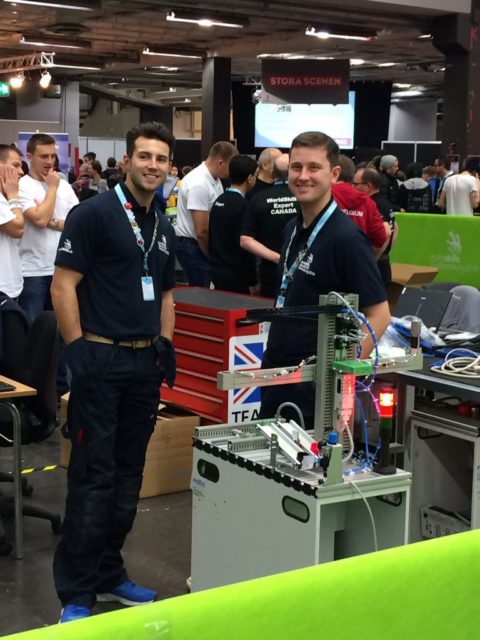 Mechatronics duo Sam Hillier (right) and Thomas Revell (left)