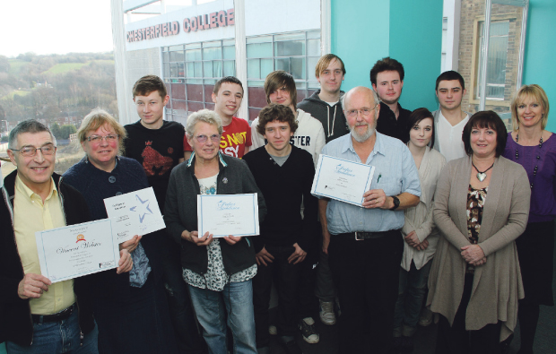 IT students turn their hands to teaching for Chesterfield College 50+ mentoring project IT students turn their hands to teaching for Chesterfield College 50+ mentoring project