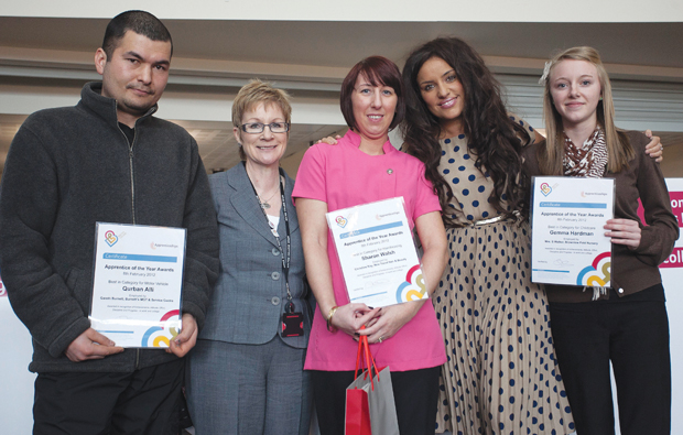 Bolton celebrate with Apprentice of the Year Bolton celebrate with Apprentice of the Year