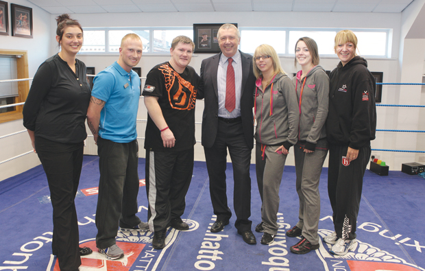 Ricky Hatton recognised for his eleven apprentices trained by Trafford College Ricky Hatton recognised for his eleven apprentices trained by Trafford College