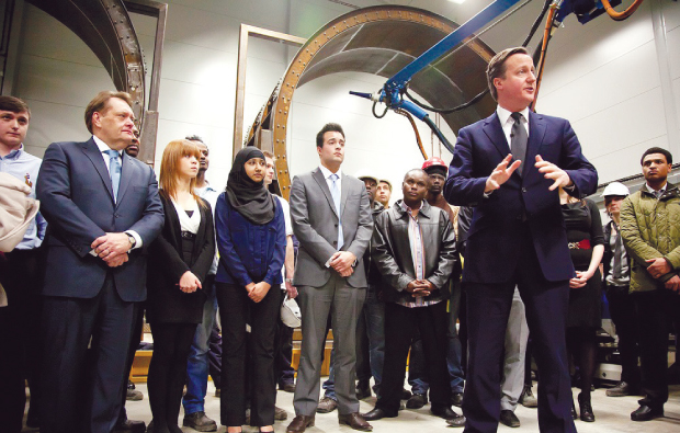 David Cameron and John Hayes MP visit apprentices from Havering College David Cameron and John Hayes MP visit apprentices from Havering College