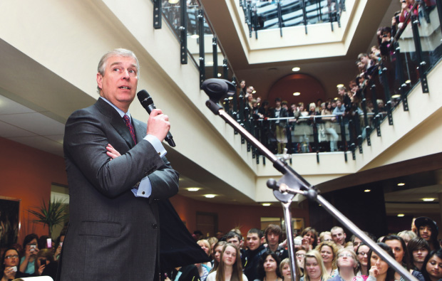 Duke of York marches up to Newcastle-under-Lyme College for right royal visit Duke of York marches up to Newcastle-under-Lyme College for right royal visit