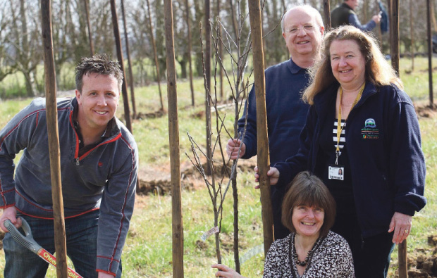 Pershore College plants orchard on campus Pershore College plants orchard on campus