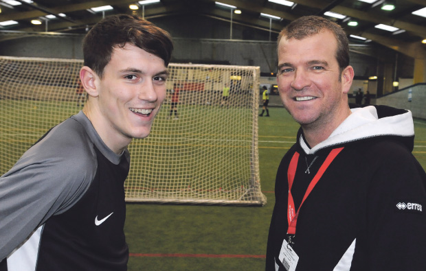 Footie star coaches at Middlesbrough College Footie star coaches at Middlesbrough College