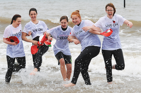 Bracing North Sea dip to warm veterans’ hearts Bracing North Sea dip to warm veterans’ hearts