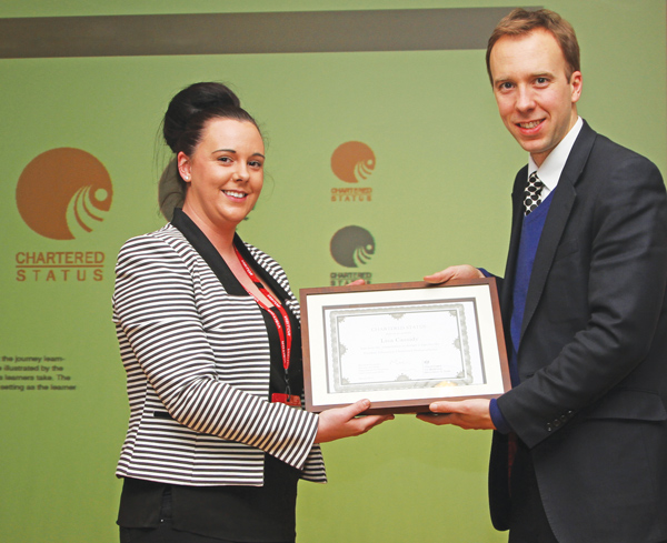 Student’s prize-winning Chartered Status logo dropped Student’s prize-winning Chartered Status logo dropped