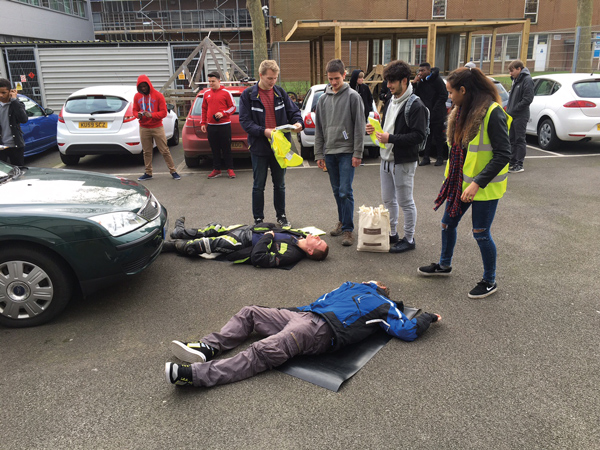Passing road accident test Passing road accident test