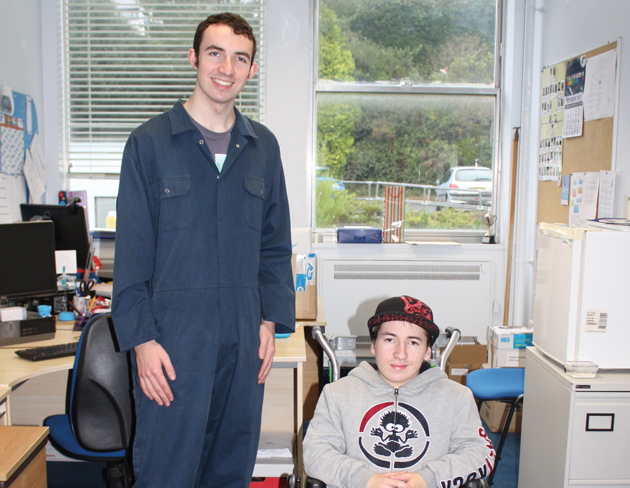 Students innovate to help disabled colleague Students innovate to help disabled colleague