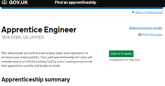 Exclusive: Apprentice vacancy with troubled Tata Steel advertised by government Exclusive: Apprentice vacancy with troubled Tata Steel advertised by government
