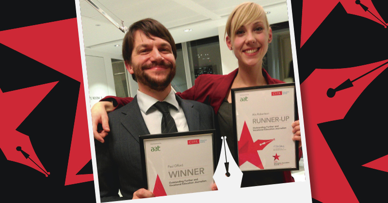 FE Week team sweep the board at Education Journalism Awards 2016 FE Week team sweep the board at Education Journalism Awards 2016