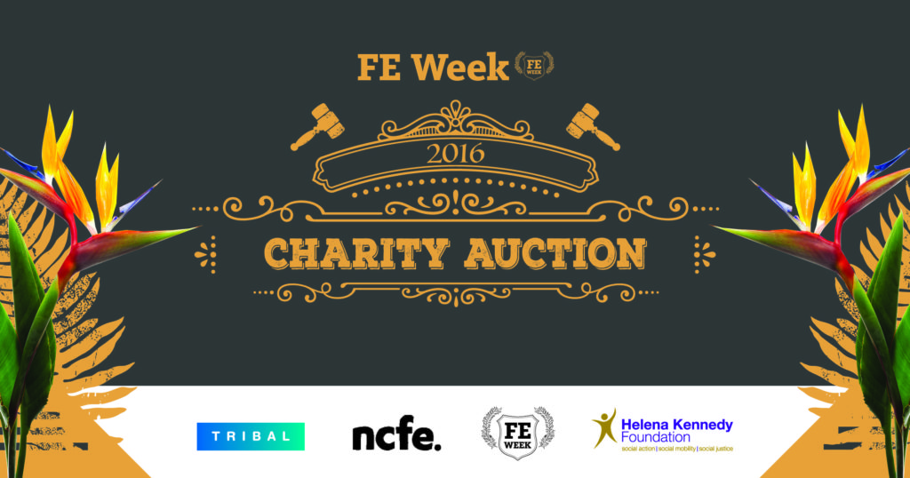 FE Week's annual charity auction raises a whopping £14,000 FE Week's annual charity auction raises a whopping £14,000