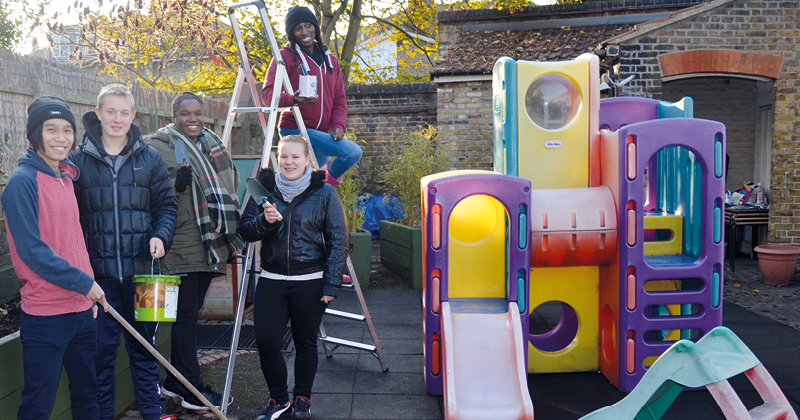 CONEL students rescue community centre playground CONEL students rescue community centre playground