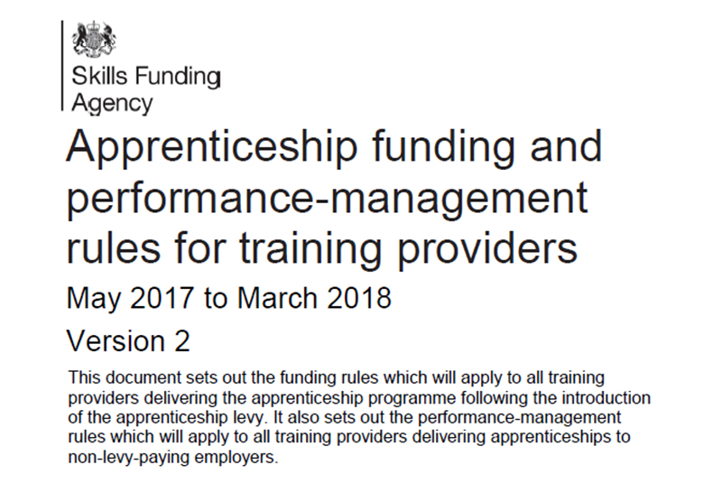 SFA apprenticeship funding rules strengthened to deter employer kick-backs SFA apprenticeship funding rules strengthened to deter employer kick-backs
