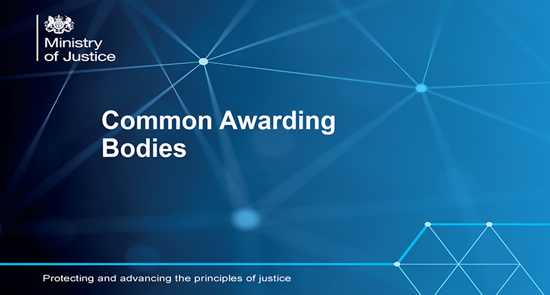 Government outlines single awarding organisation plan for prisons Government outlines single awarding organisation plan for prisons