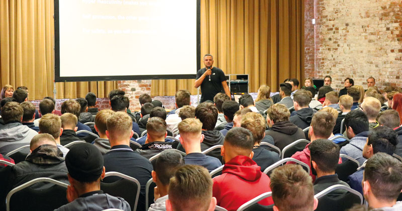 Protective services students organise conference on dangers of knife crime at their college Protective services students organise conference on dangers of knife crime at their college