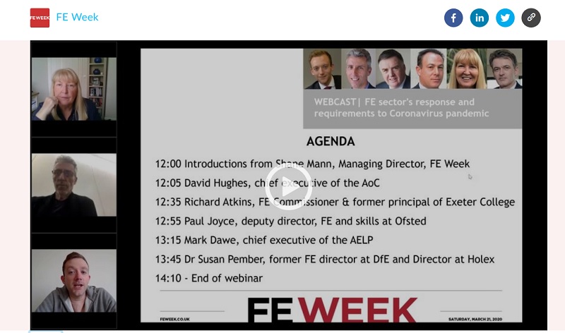 FEW webinar | FE Week