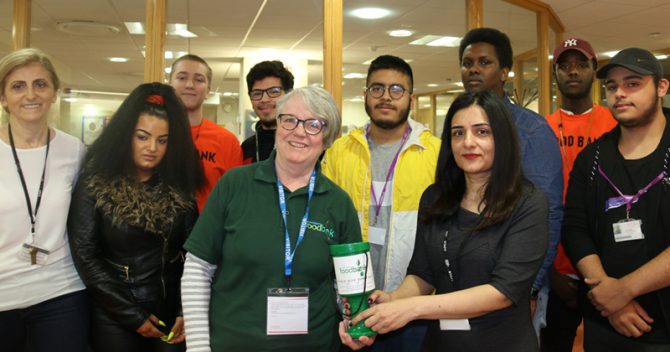 Sohail at the Lewisham foodbank