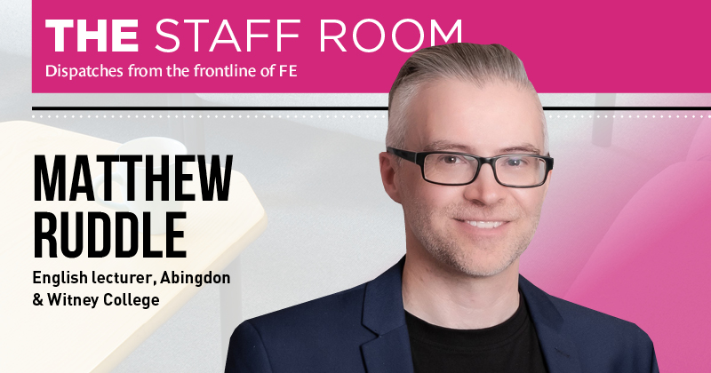 The Staffroom. Co-curating curriculum with English resitters