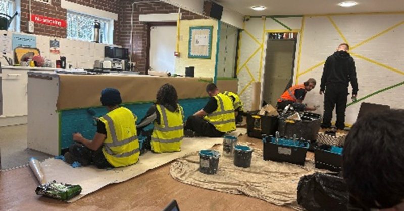 good for me good for fe Nottingham students renovating a community centre | FE Week