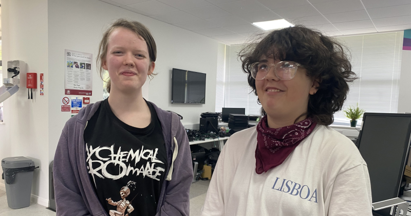 PET-Xi feature learners Lilly and Sophia | FE Week