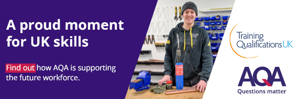 A proud moment for UK skills. Find out how AQA is supporting the future workforce. Training Qualifications UK and AQA.