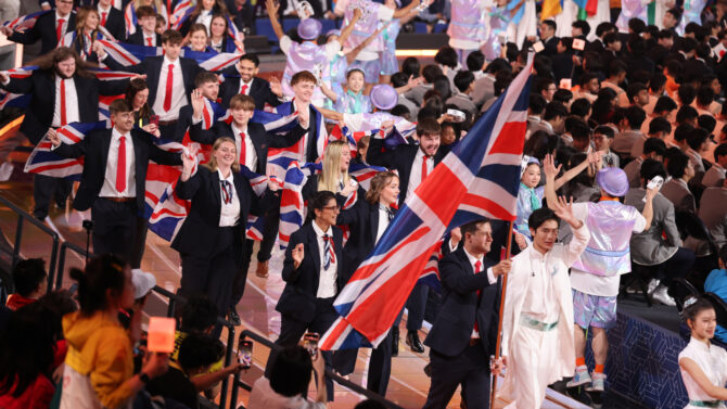 Team UK in the parade of nations